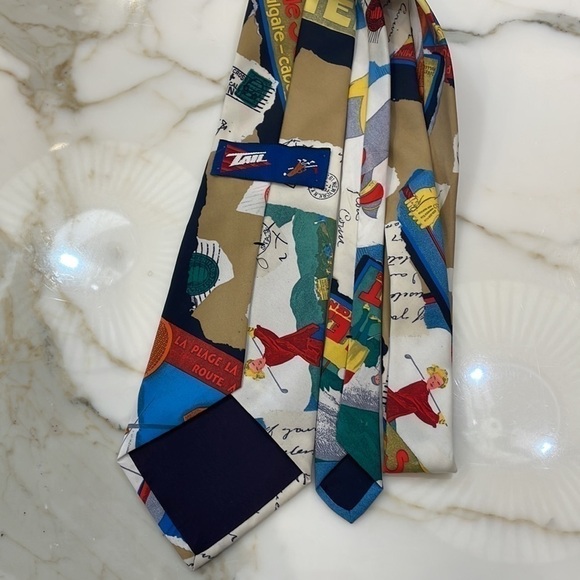 Tail Ouverts Paques Fin Septendre?Club Golf Tennis NECK TIE—Excellent Condition! - Picture 4 of 5